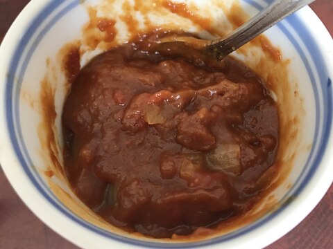 レンジでカレー